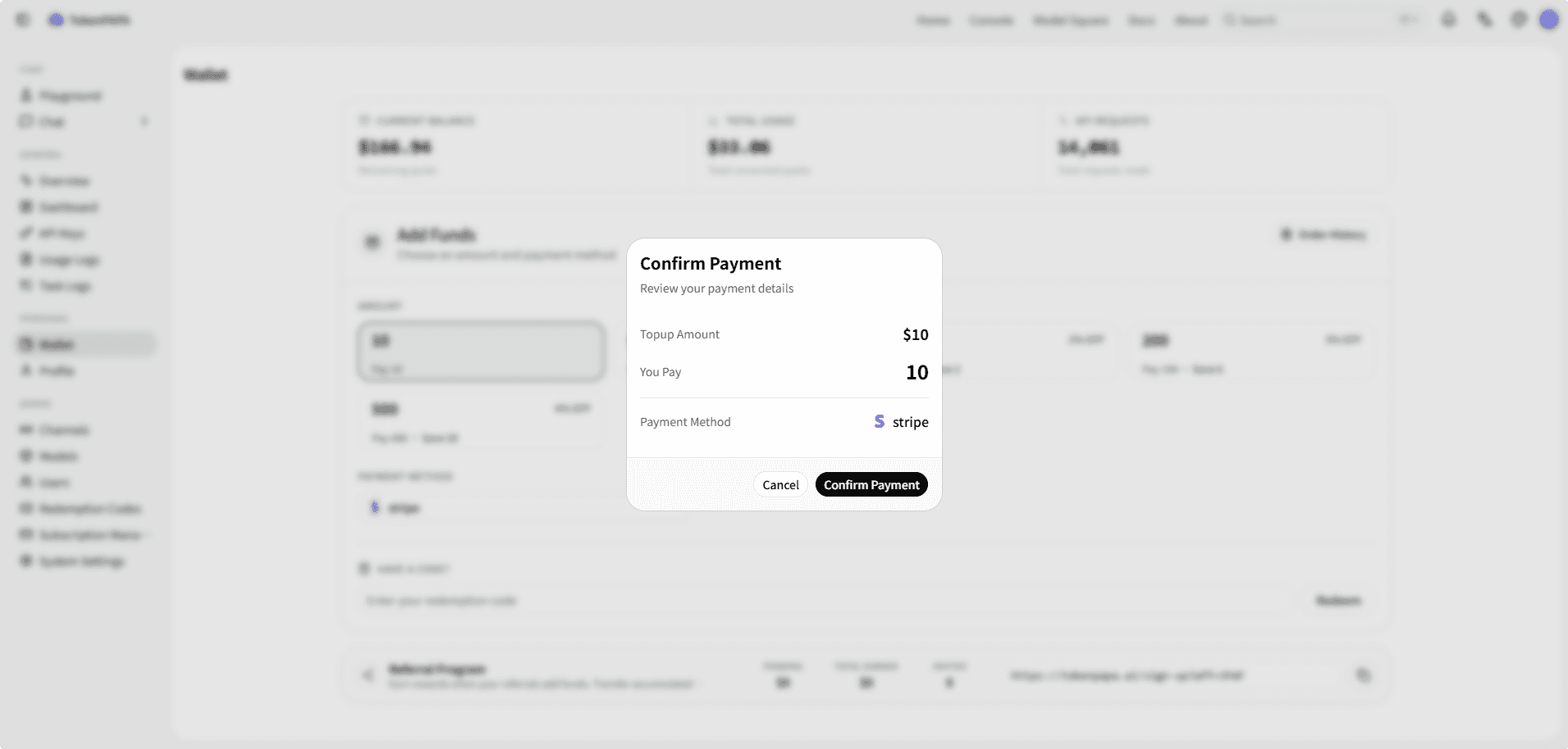 Payment method selection